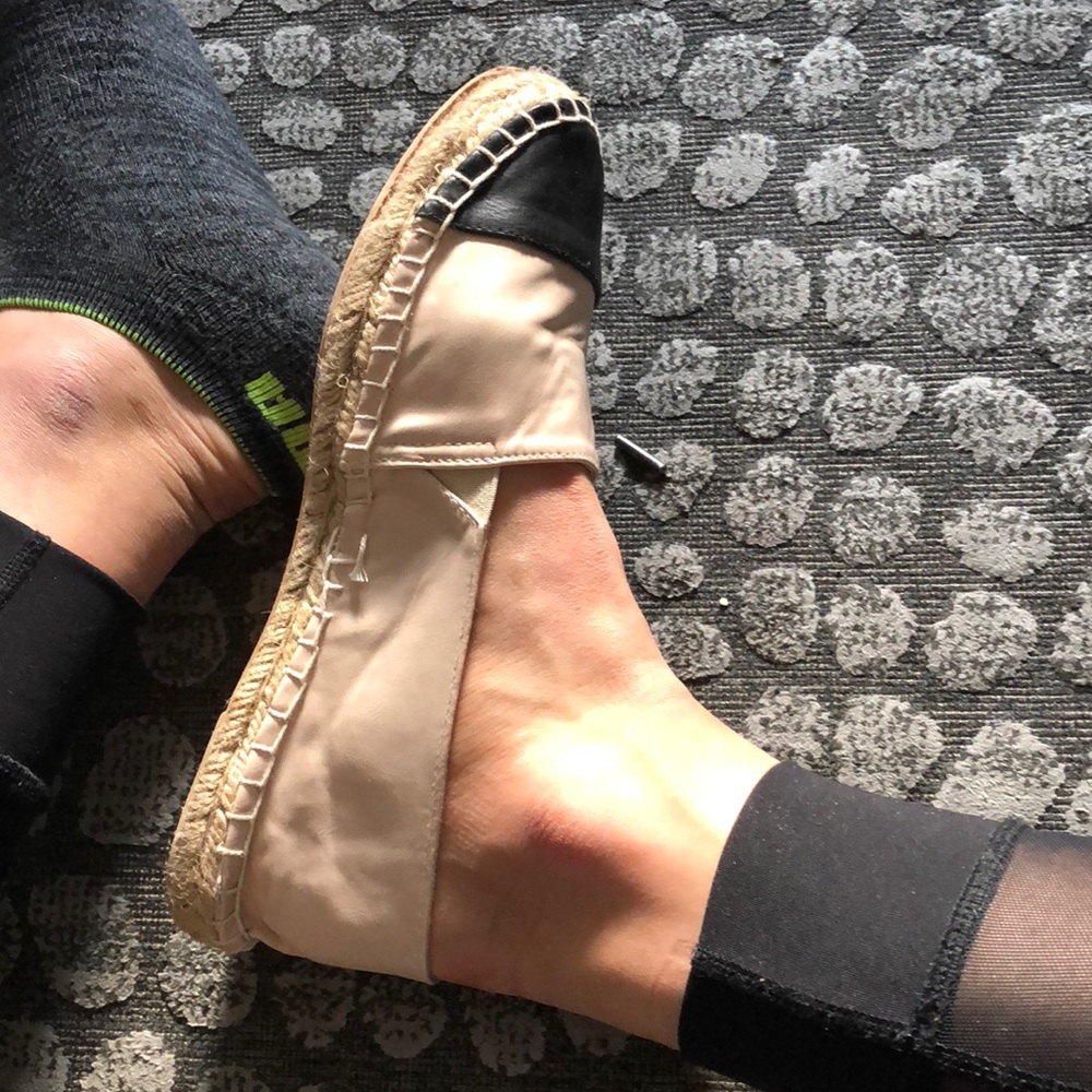 Light pink espadrilles